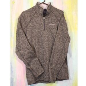 M Pullover Gray Eddie Bauer Radiator Fleece Excellent